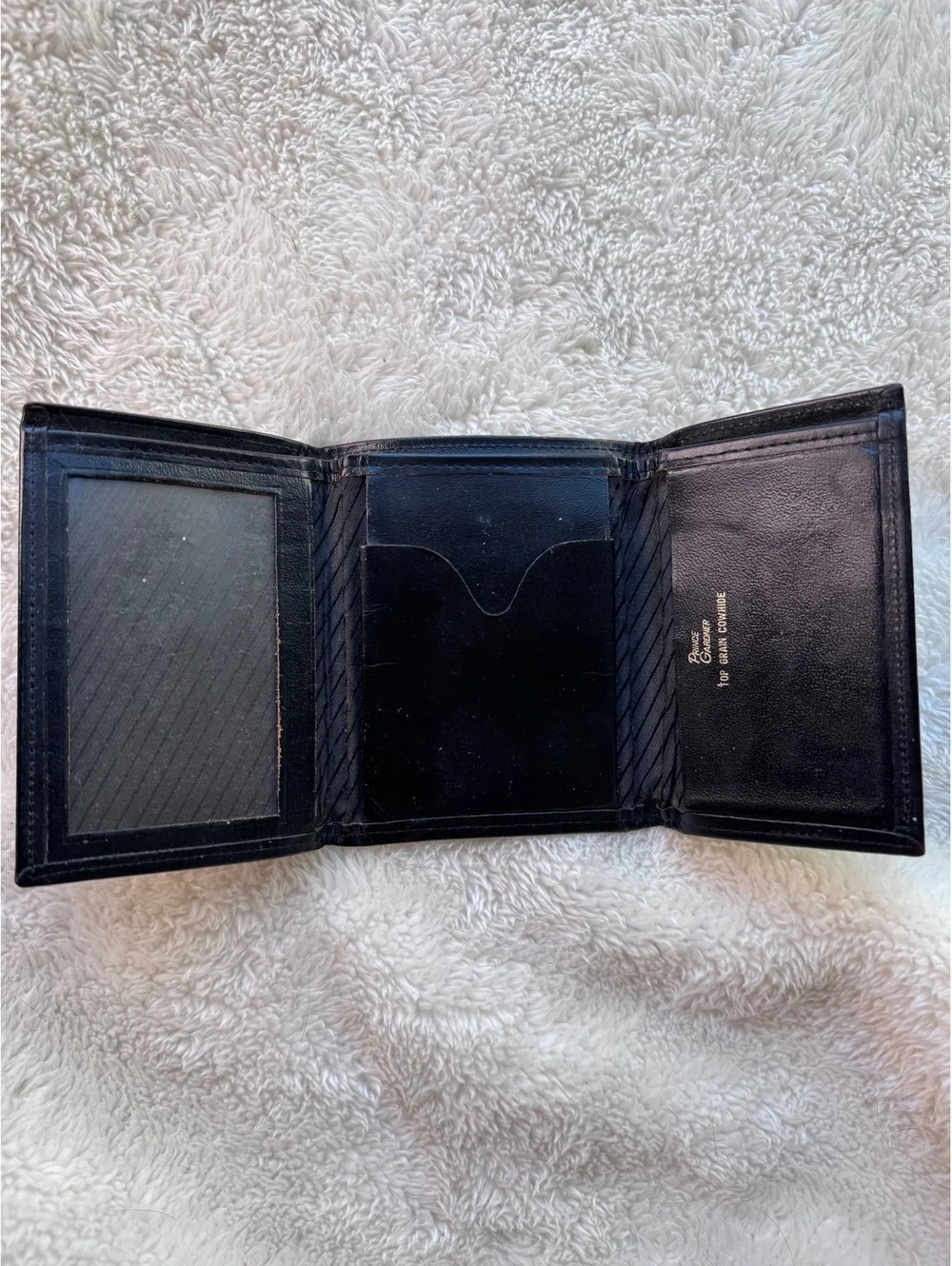 vintage Prince Gardner trifold wallet crafted from Top Grain Cowhide